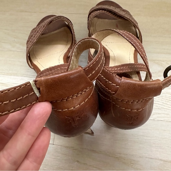 Frye Carlie Leather Strappt Platform Sandals - Picture 5 of 8